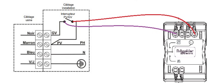 S520243 - Odace - interrupteur VMC - avec position arrêt - blanc