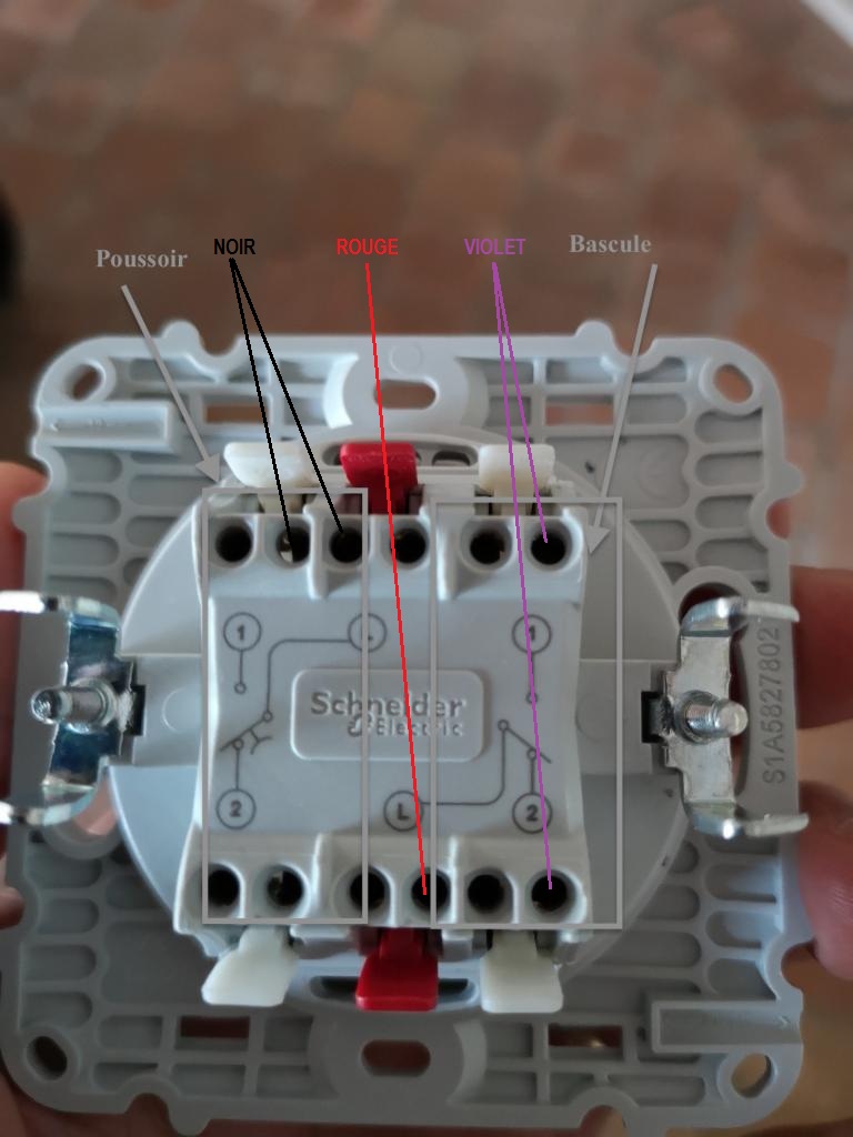 Remplacement interrupteur double va et vient [Résolu]