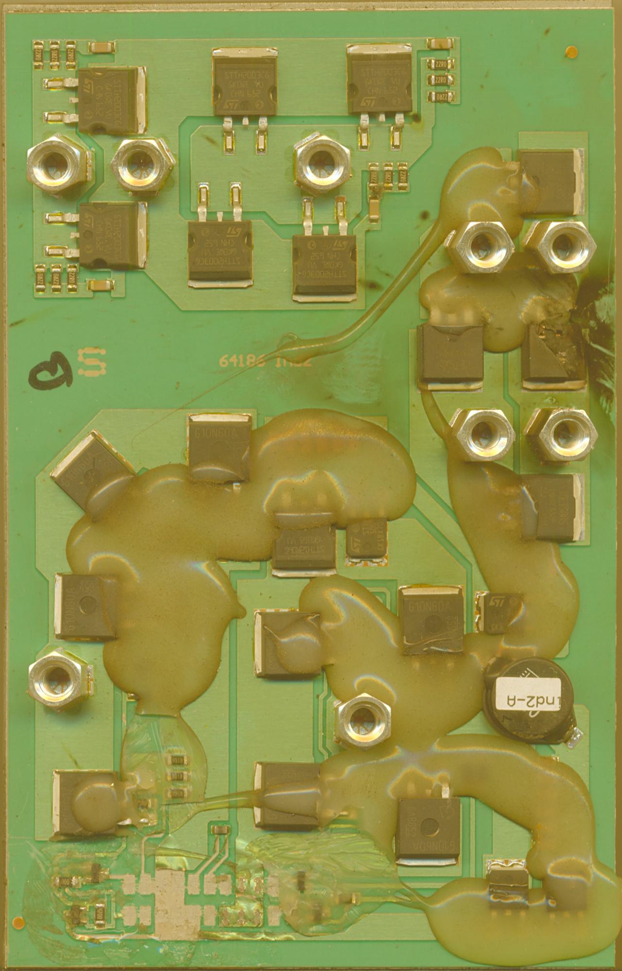 ESAB 36121 pour pièces et Réparation! Carte de circuit imprimé compteur MIG A-frame 