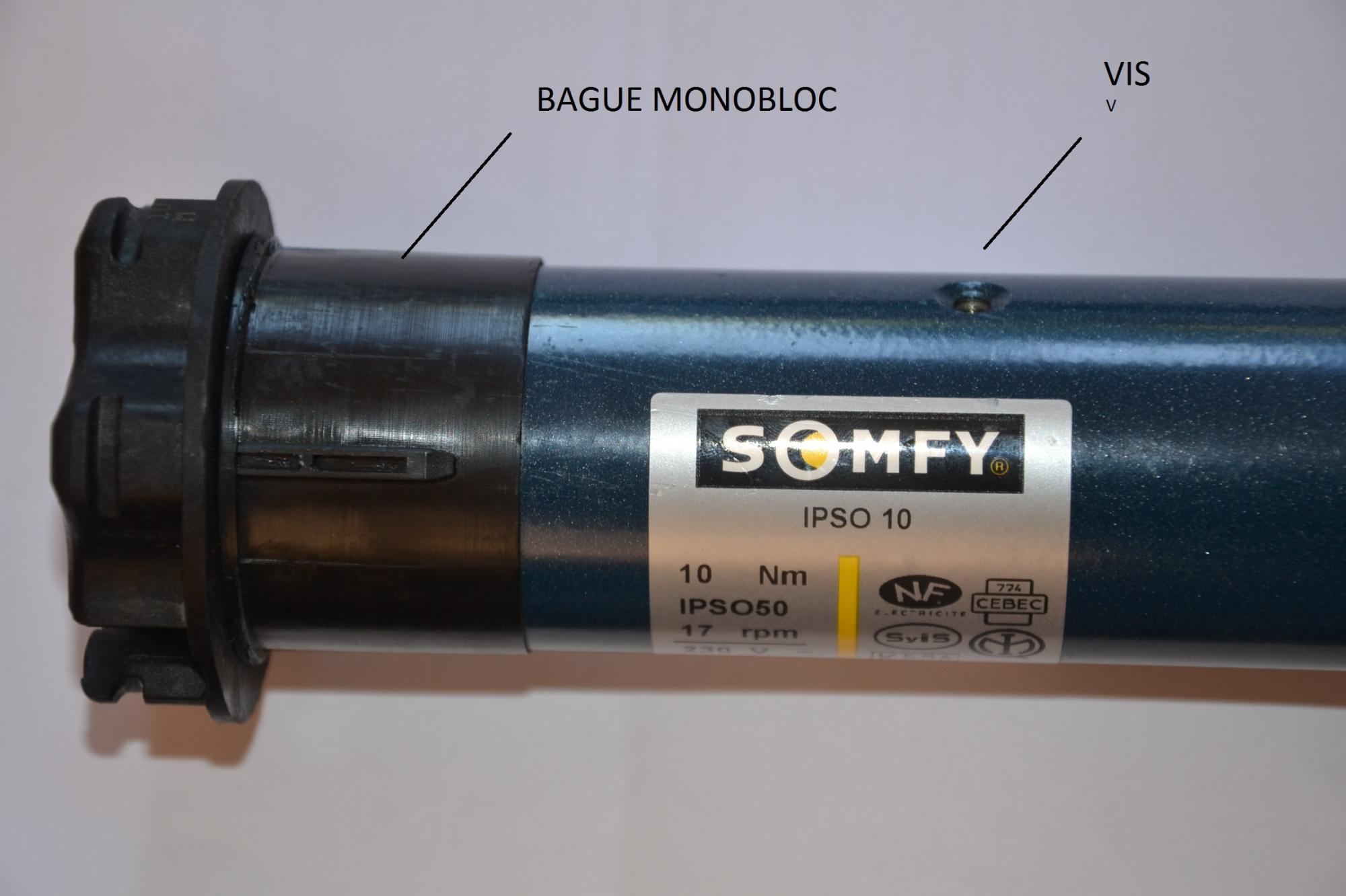 Blanc] Démontage moteur volet roulant SOMFY IPSO 10