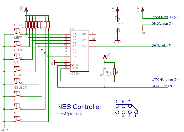 Nom : nes-controller-schematic.png
Affichages : 70
Taille : 10,2 Ko