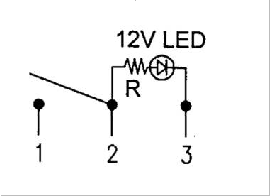 Tuto branchement interrupteur 12v sur un boulon lumineux 