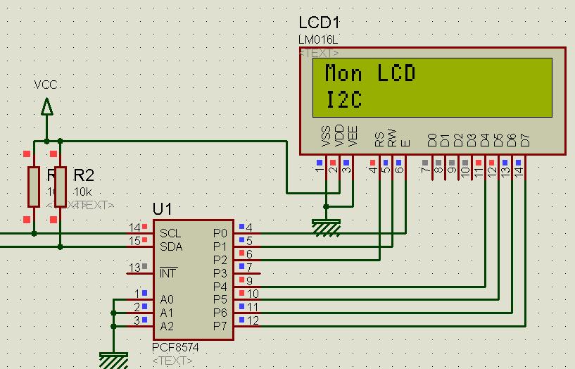 Lcd i2c схема